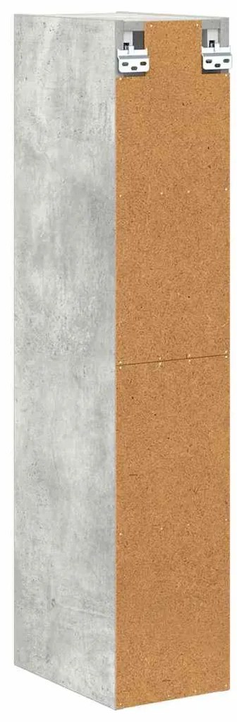 vidaXL Κρεμαστό ντουλάπι Σκυρόδεμα Γκρι 20 x 29,5 x 100 εκ.