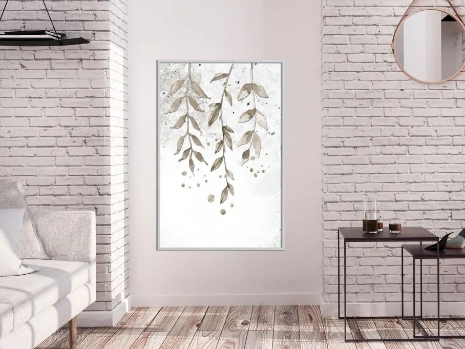 Αφίσα - Curtain of Leaves - 20x30 - Μαύρο - Χωρίς πασπαρτού