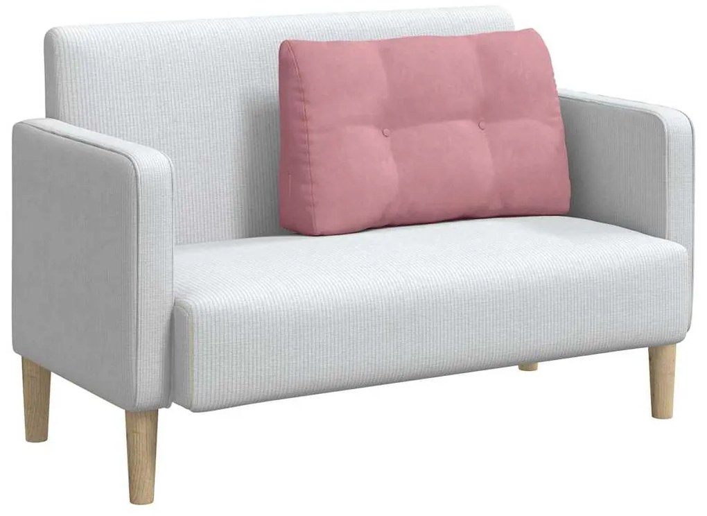 vidaXL Μαξιλάρι Πλάτης Ροζ 80 x 24 x 50 εκ Βελούδο