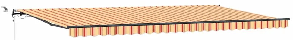 vidaXL Ύφασμα Ομπρέλας Κίτρινο και Πορτοκαλί 600 x 300 εκ Πολυεστέρας