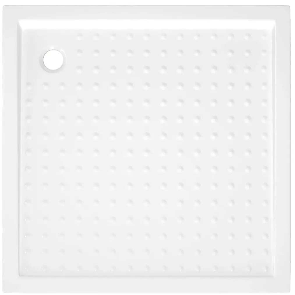 vidaXL Βάση Ντουζιέρας με Σχέδιο Τάπας Λευκή 90 x 90 x 4 εκ. από ABS