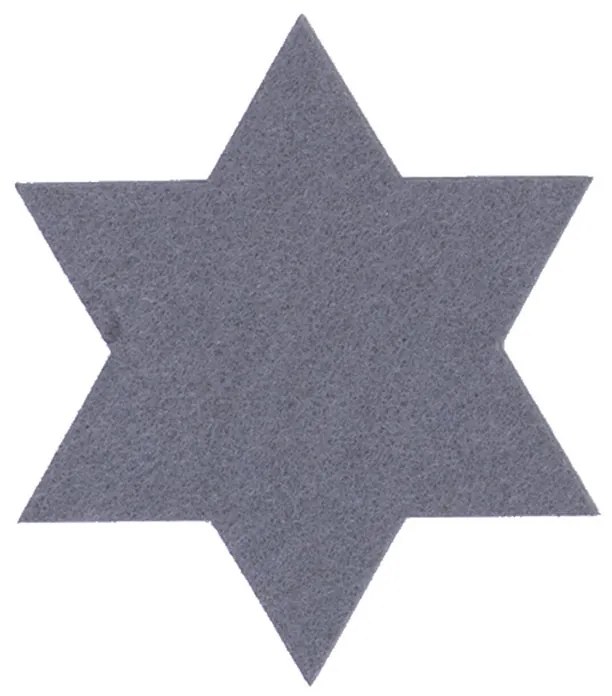 Χριστουγεννιάτικα Σουβέρ (Σετ 4τμχ) Nef-Nef Homeware Felt Star Grey