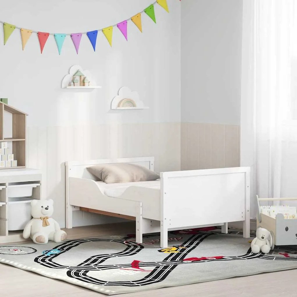 vidaXL Σκελετός Κρεβατιού Λευκό 80 x 200 cm Στερεά ξυλεία πεύκου