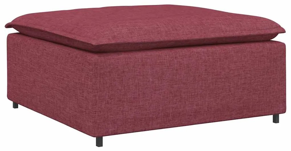vidaXL Υποπόδιο Καναπέ Κόκκινο 100 x 100 x 48 εκ.