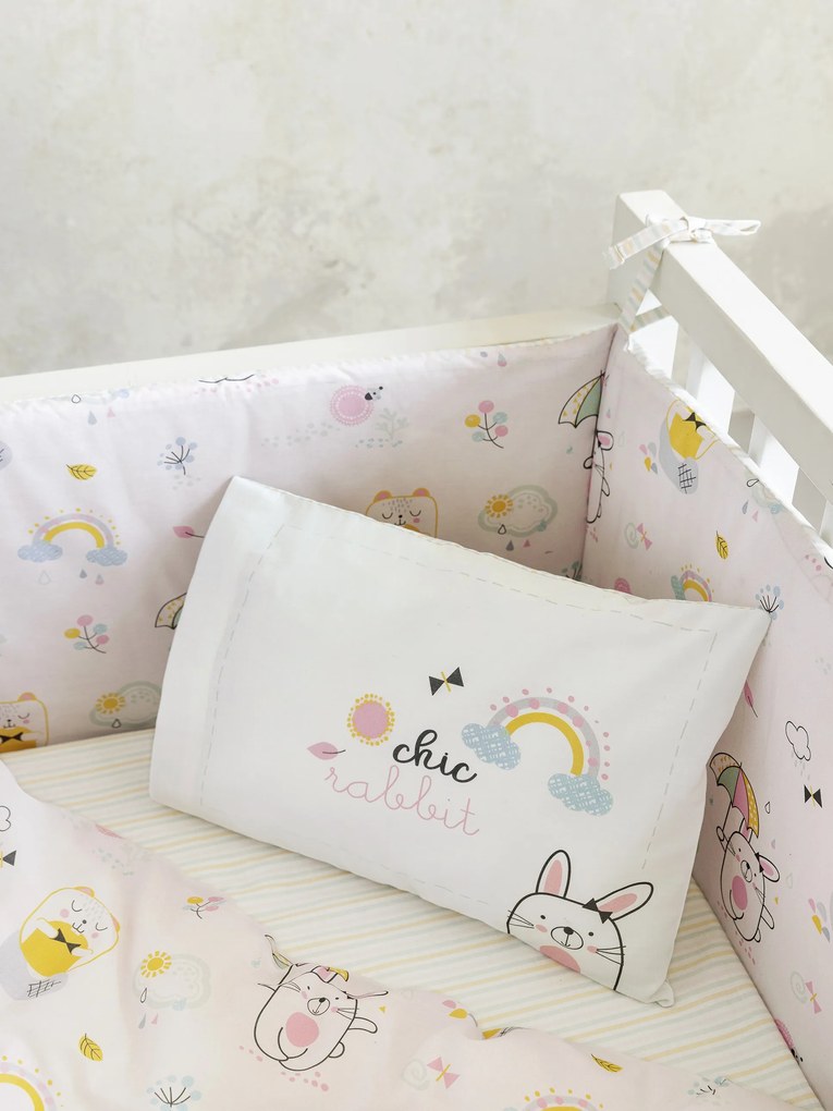 Σετ Παπλωματοθήκη Κούνιας - Chic Rabbit 5206482119574