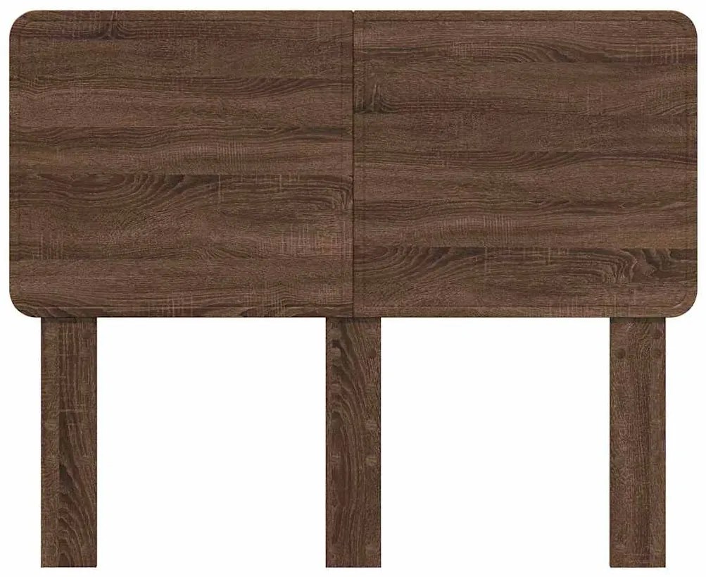 vidaXL Κεφαλάρι με κεφαλάρι Καφέ δρυς 135 cm Επεξεργασμένο ξύλο