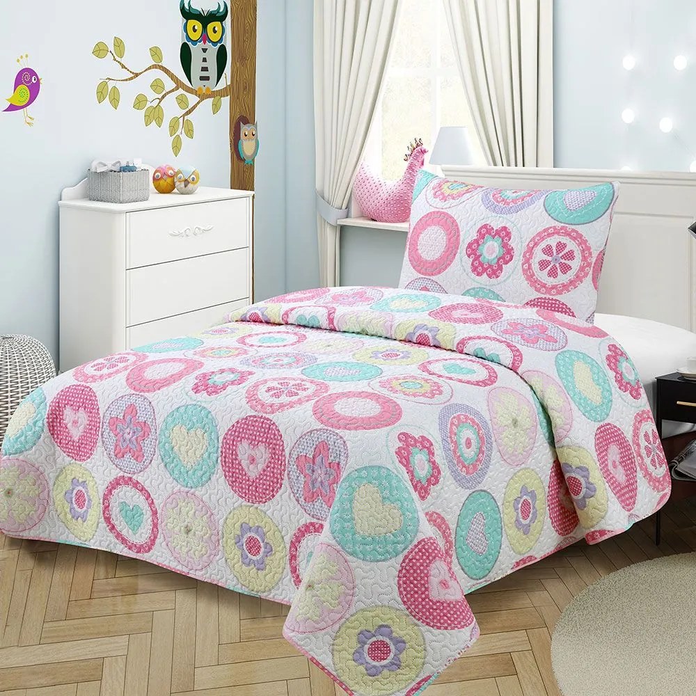 Κουβερλί Παιδικό (Σετ 2τμχ) 419 Multi DimCol Μονό 160x220cm Microfiber
