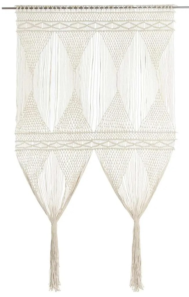 vidaXL Κουρτίνα Μακραμέ 140 x 240 εκ. Βαμβακερή