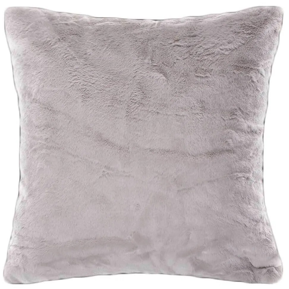 Γούνινη Διακοσμητική Μαξιλαροθήκη (45x45) Silk Fashion NX202 L.Grey