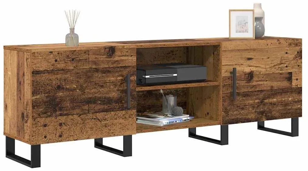 vidaXL Ντουλάπι TV με ράφι με αποθήκευση με πόρτα 150 x 30 x 50 cm Επεξεργασμένο ξύλο