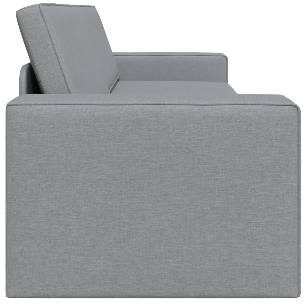 vidaXL Καναπές Κρεβάτι 2 σε 1 Ανοιχτό Γκρι 245x150x60.5 εκ. Ύφασμα