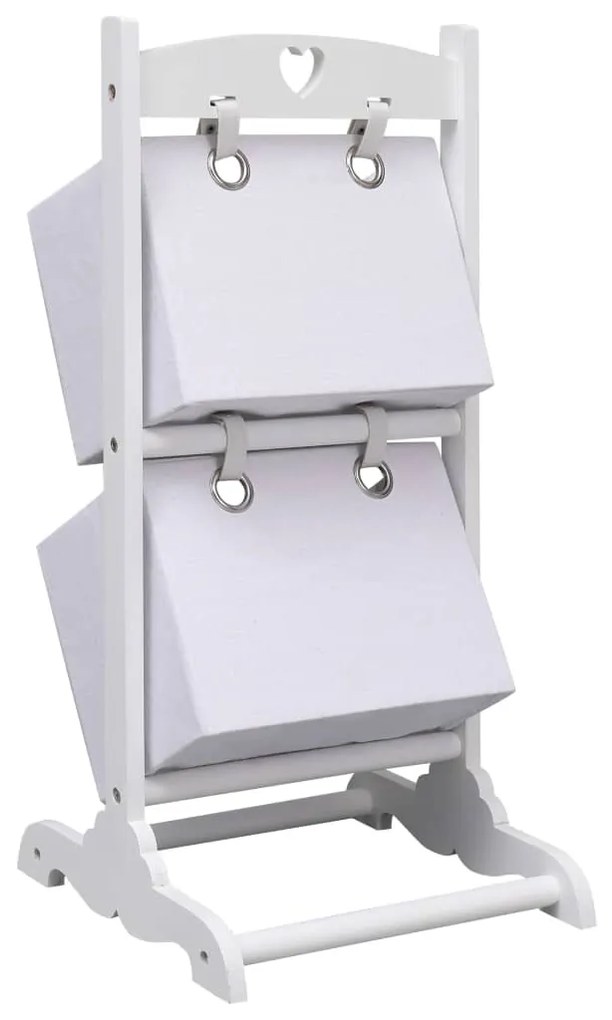 vidaXL Ραφιέρα Αποθήκευσης με 2 Καλάθια Λευκή 35 x 35 x 72 εκ. Ξύλο