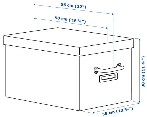 TJOG κουτί αποθήκευσης με καπάκι, 35x56x30 cm 804.776.68