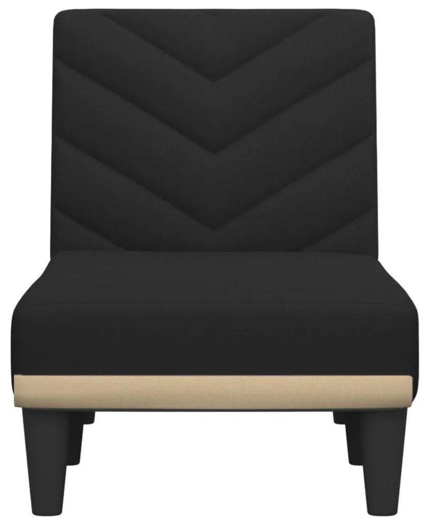 vidaXL Ανάκλιντρο Μαύρο Υφασμάτινο