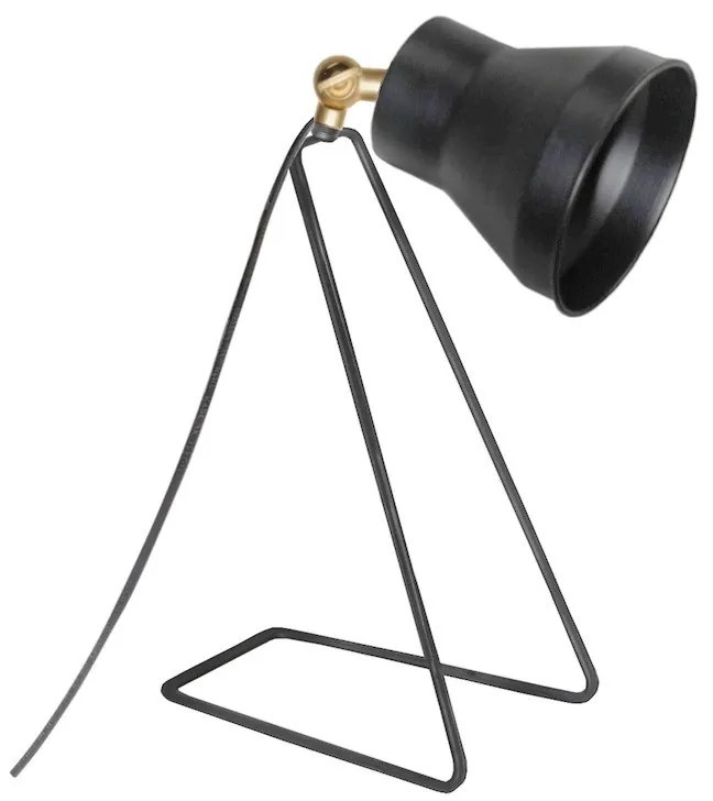 Megapap Φωτιστικό Γραφείου Collins Μεταλλικό Μαύρο 12x12x35εκ.