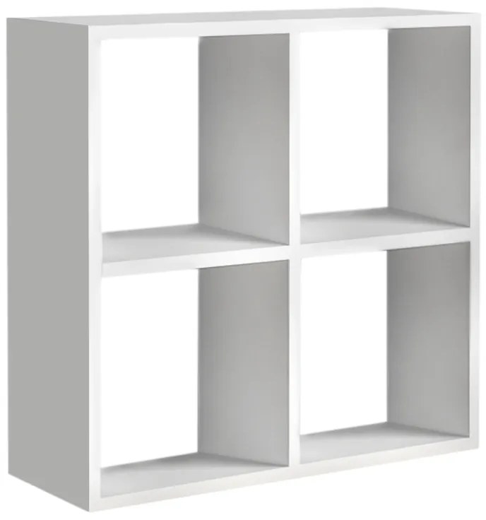 Βιβλιοθήκη Cube Megapap από μελαμίνη χρώμα λευκό 60x23x60εκ.-GP022-0005,1