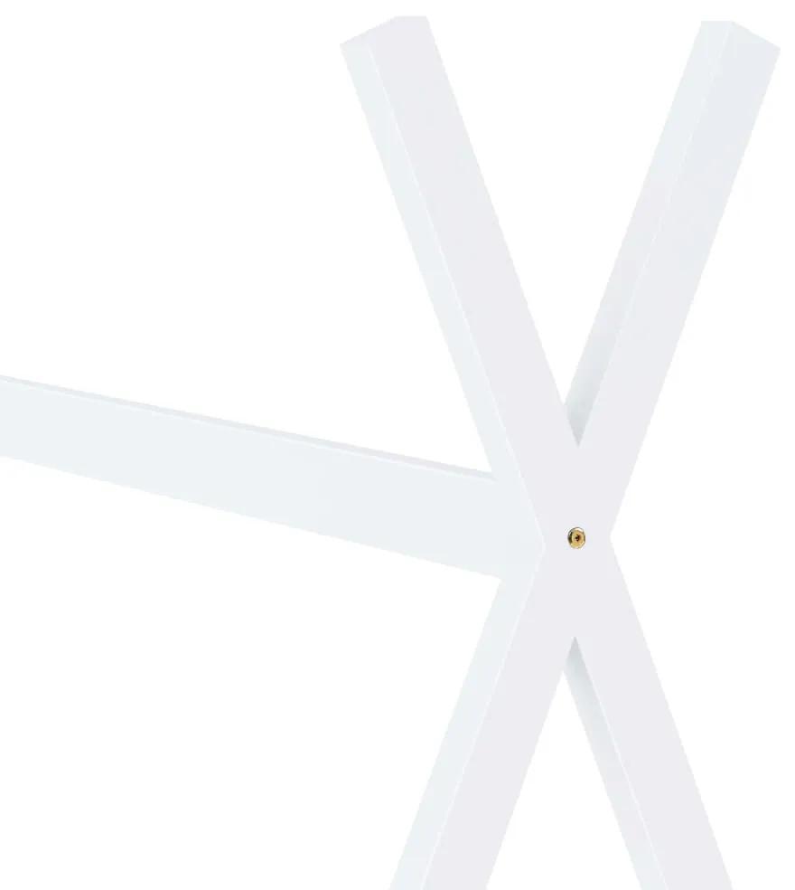 vidaXL Πλαίσιο Κρεβατιού Παιδικό Λευκό 90 x 200 εκ. Μασίφ Ξύλο Πεύκου