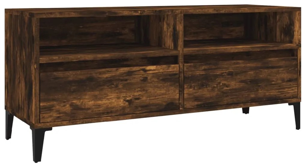vidaXL Έπιπλο Τηλεόρασης Καπνιστή Δρυς 100x34,5x44,5 εκ. Επεξ. Ξύλο