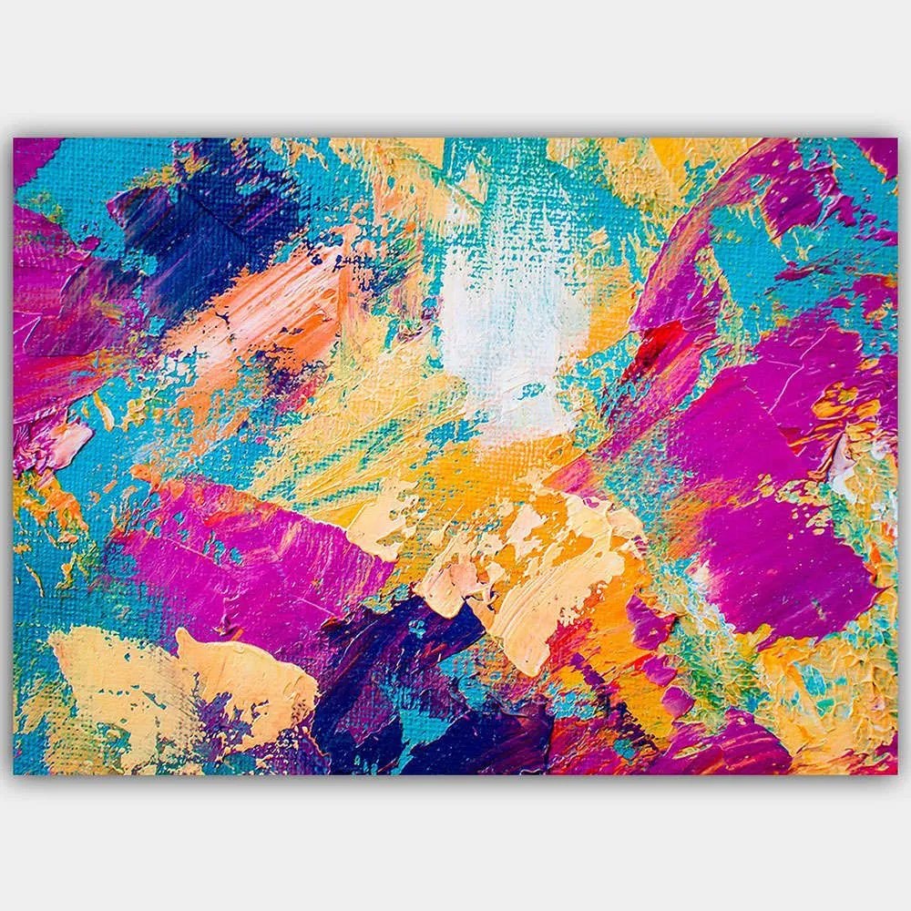Πίνακας Καμβάς 441HPE2426 100x70cm Multi Wallity Οριζόντιοι Ξύλο, Καμβάς