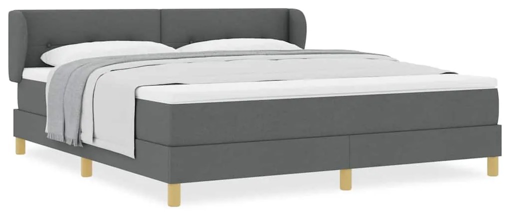 vidaXL Κρεβάτι με Ελατήρια και Στρώμα Κρεμ 90x200 εκ Υφασμα με στρώμα