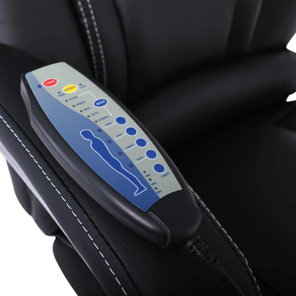 Massage-Relax Πολυθρόνα Bf9350 Pu Μαύρο . Διάσταση: 68x64-135x118/127cm