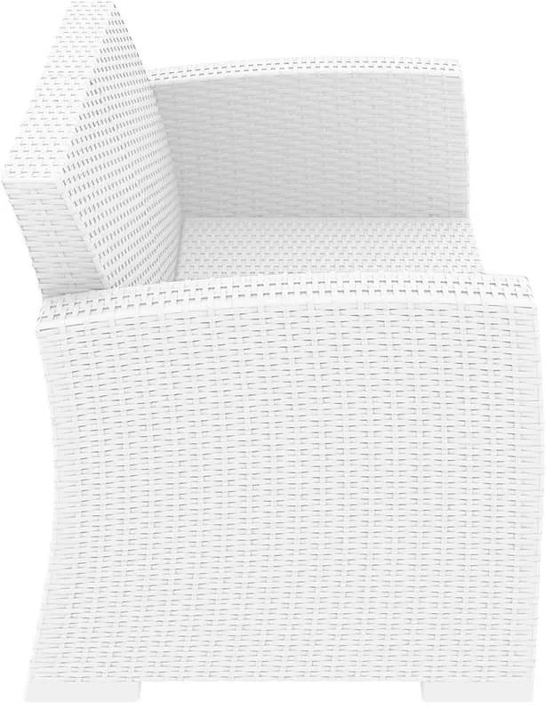 Καναπές Monaco 2Θέσιος White Πολυπροπυλενίου 140X79X79εκ.