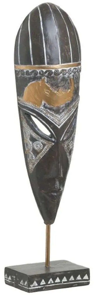 Διακοσμητική Προτομή 6-70-508-0106 10x7x42cm Black-Bronze Click Polyresin