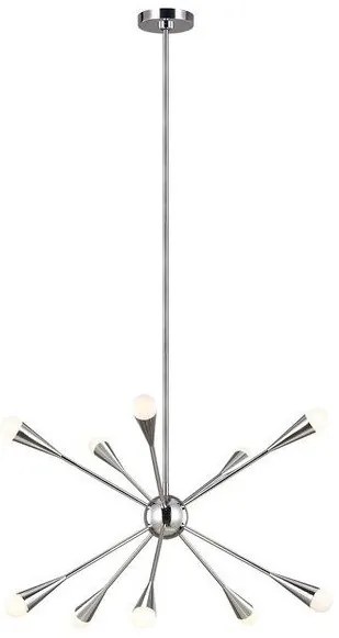 Πολυέλαιος Κρεμαστό Φωτιστικό  10xG9  Jax Elstead Lighting-FE-JAX10-PN-Νίκελ Ματ FE-JAX10-PN