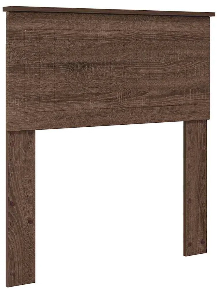 vidaXL Κεφαλάρι με κεφαλάρι Καφέ δρυς 80 cm Επεξεργασμένο ξύλο