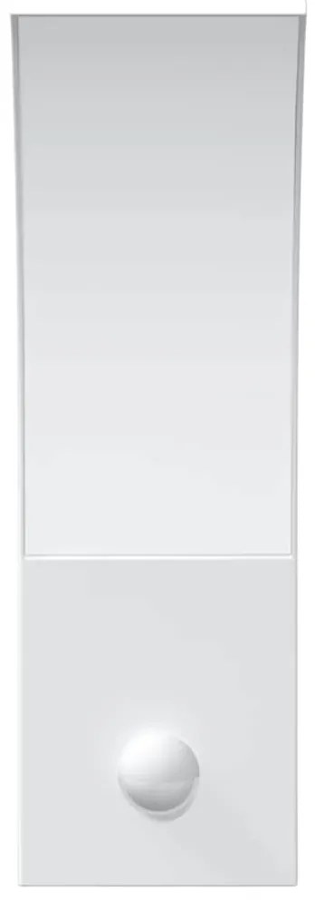 vidaXL Φωτιστικά Τοίχου Εξ. Χώρου LED με Αισθ. 2 τεμ Λευκό Χυτοσ/Αλουμ