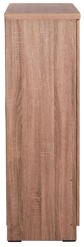 Ντουλάπα FUENTO Τρίφυλλη με Ράφια σε Sonoma Oak Μελαμίνη 120x40x123,5Υεκ. 120x40x123.5 εκ.