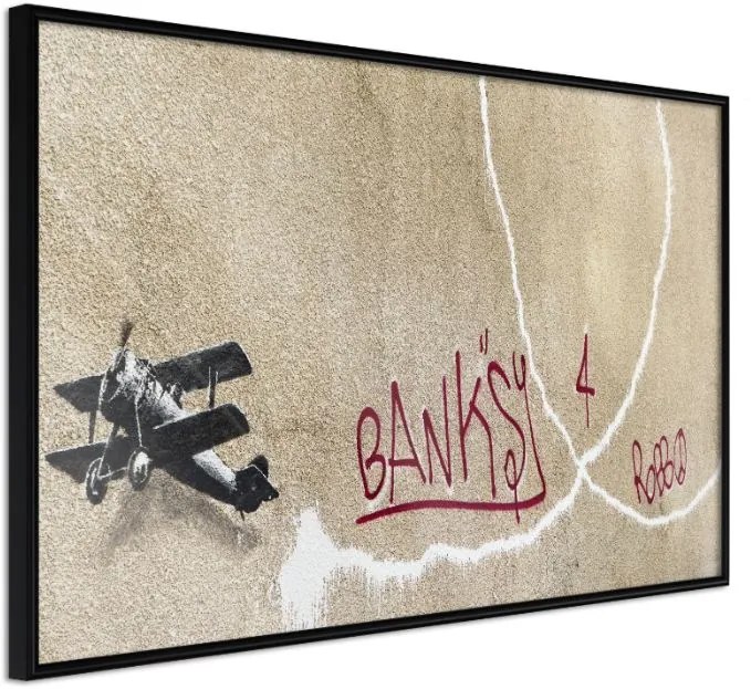 Αφίσα - Banksy: Love Plane - 60x40 - Μαύρο - Χωρίς πασπαρτού