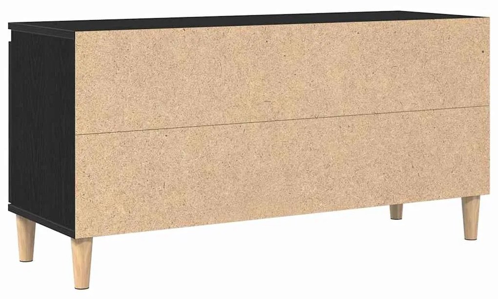 vidaXL Ντουλάπι TV Μαύρο 102 x 35 x 50 εκ. Επεξεργασμένο ξύλο