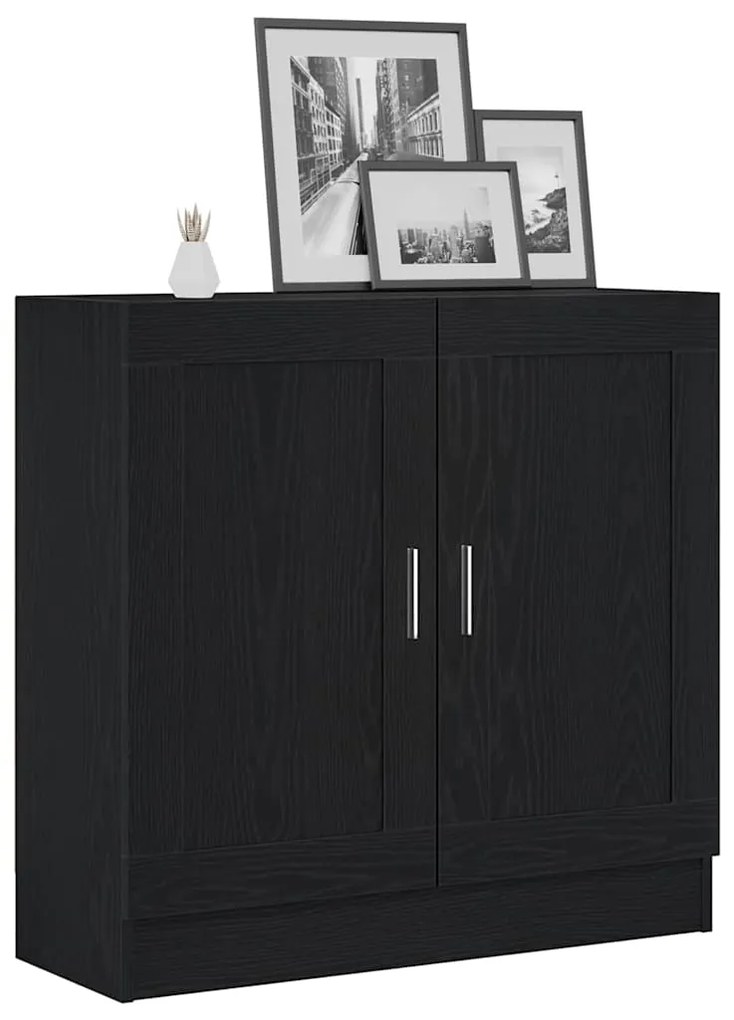vidaXL Βιβλιοθήκη Μαύρη δρυς 82.5 x 30.5 x 80 cm Επεξεργασμένο ξύλο