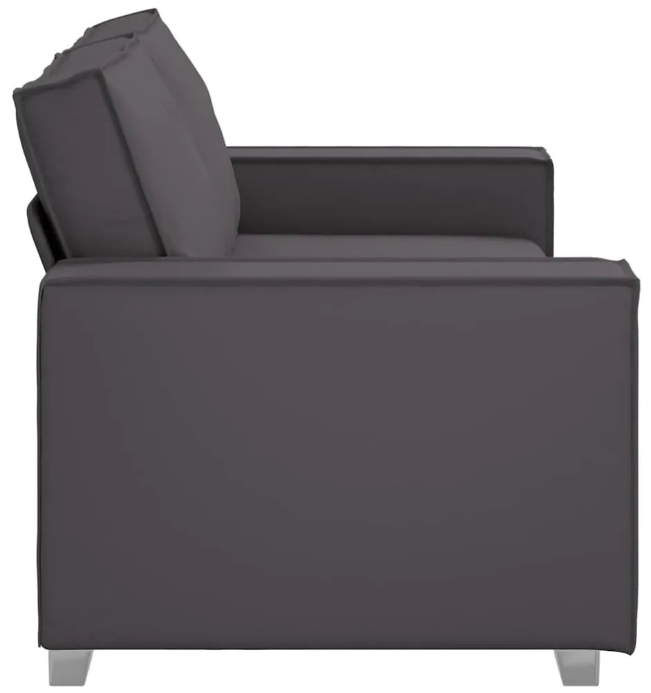 vidaXL Καναπές Loveseat 180 εκ με μαξιλάρι Γκρι Τεχνητό δέρμα