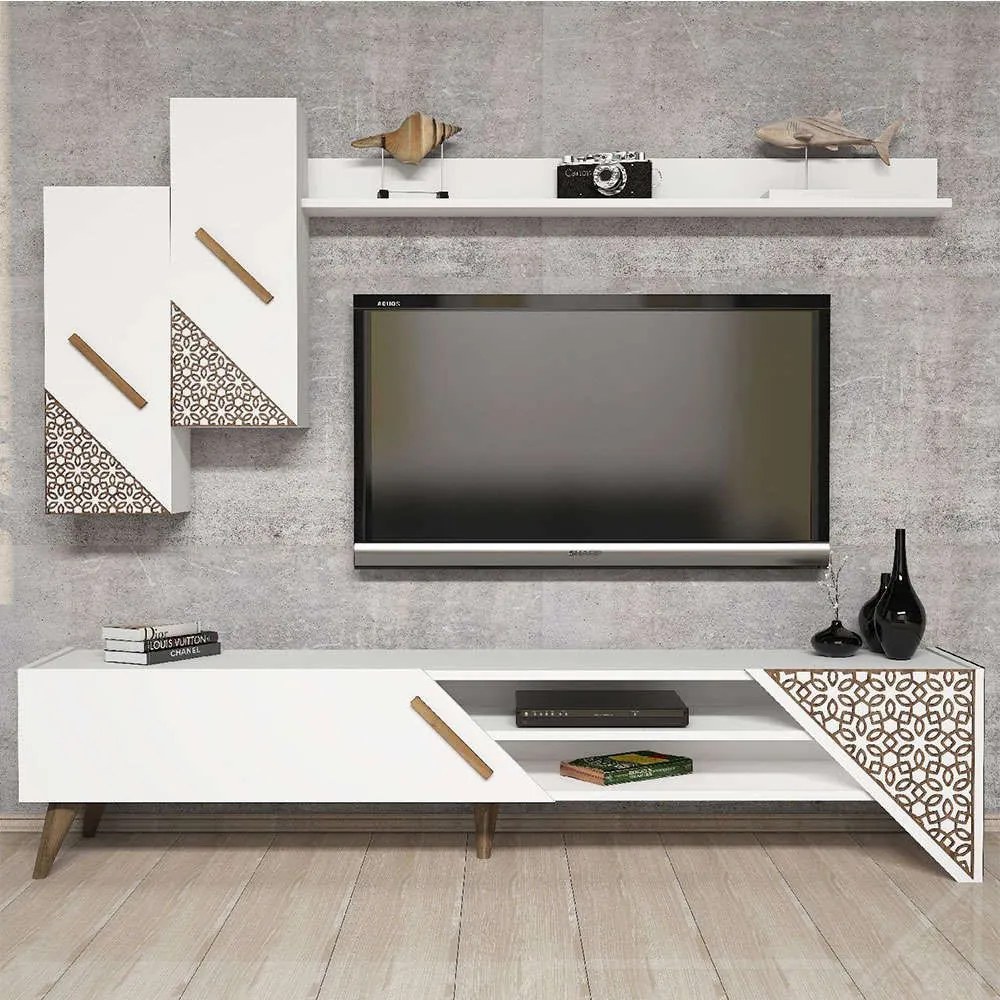 Σύνθεση Τηλεόρασης Beril 845HCT3001 180x37x40cm White