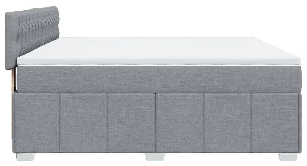 ΚΡΕΒΑΤΙ BOXSPRING ΜΕ ΣΤΡΩΜΑ ΑΝΟΙΧΤΟ ΓΚΡΙ 180X200 ΕΚ. ΥΦΑΣΜΑΤΙΝΟ 3287154