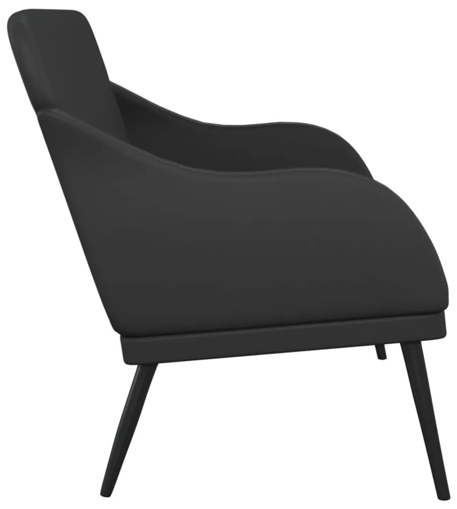vidaXL Πάγκος Μαύρος 110x76x80 εκ. από Συνθετικό Δέρμα