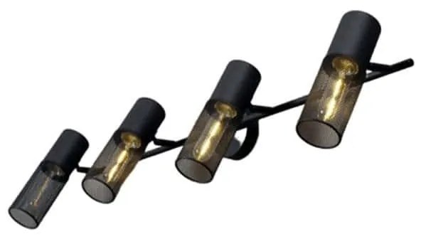 Φωτιστικό Τοίχου - Απλίκα OD604S84BK 4ΧΕ27 84Χ16Χ20 Black Aca Decor Metal