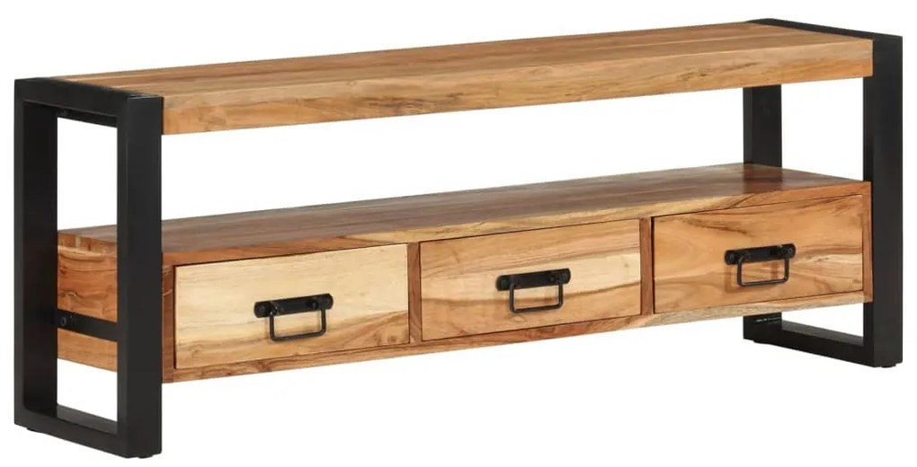 vidaXL Έπιπλο Τηλεόρασης 120 x 30 x 45 εκ. από Μασίφ Ξύλο Ακακίας