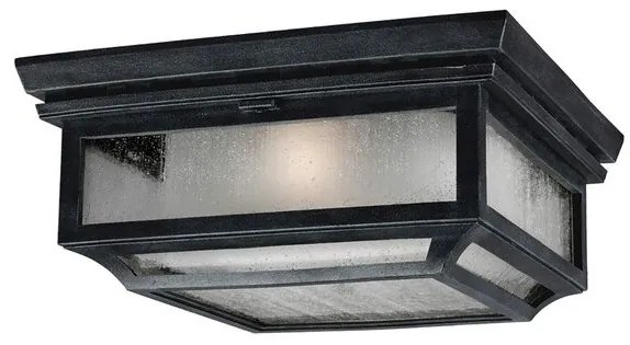 Πλαφονιέρα Φωτιστικό Οροφής 2xE27 60W IP44 Μαύρο Shepherd FE-SHEPHERD-F Elstead FE-SHEPHERD-F Μαύρο