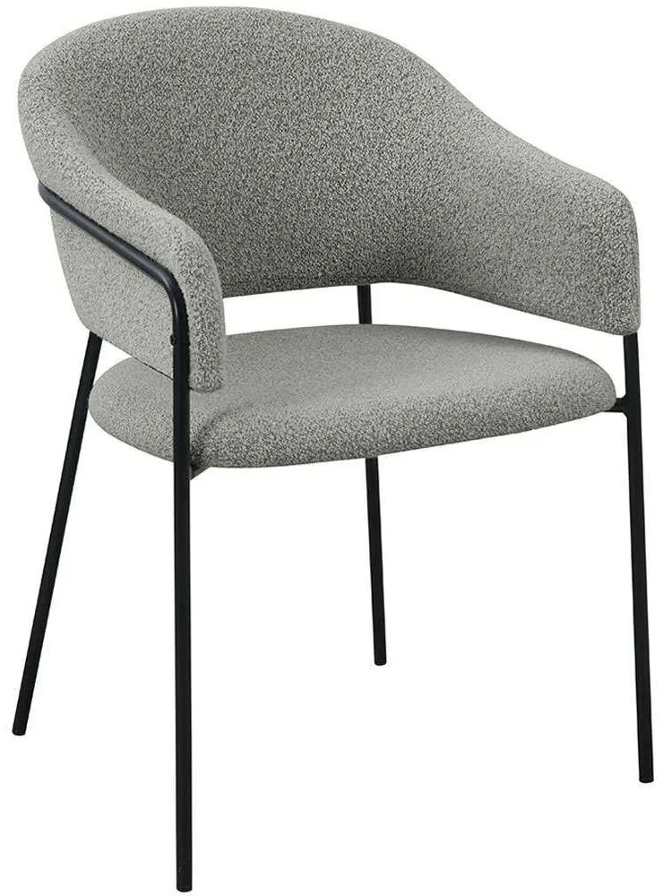 Καρέκλα Connect 03-0934 57x59x82cm Grey Μέταλλο,Ύφασμα