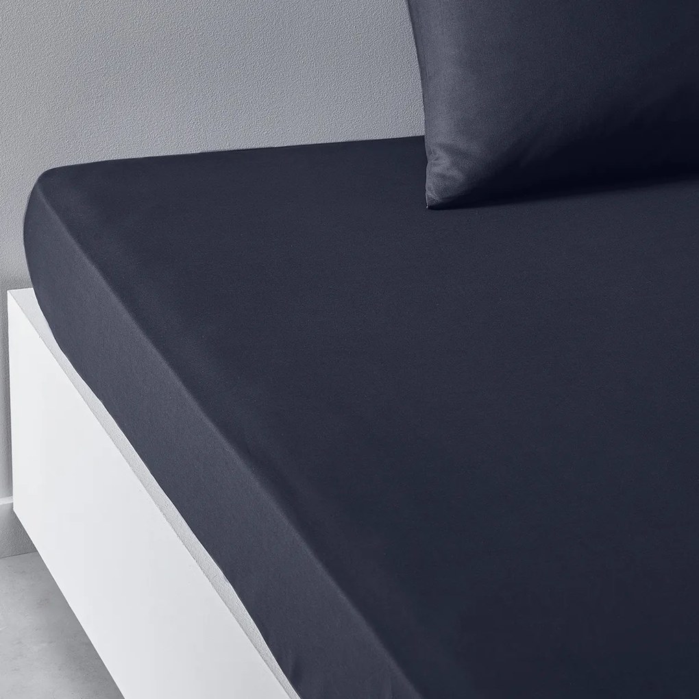 Σεντόνια με λάστιχο Today  DH 140/200+30 Coton TODAY Essential Navy