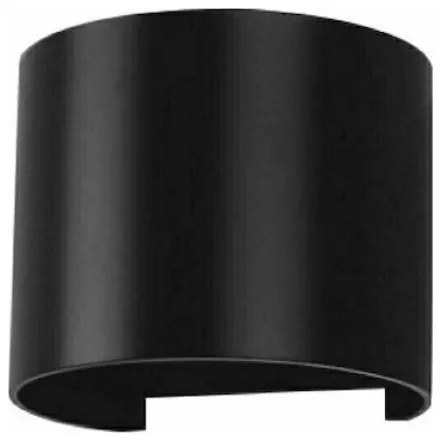 V-TAC Επιτοίχιο Φωτιστικό LED 5W 230V 5°-120° 700lm IP65 Στρογγυλό Up-Down Μαύρο Ζεστό Λευκό 217081