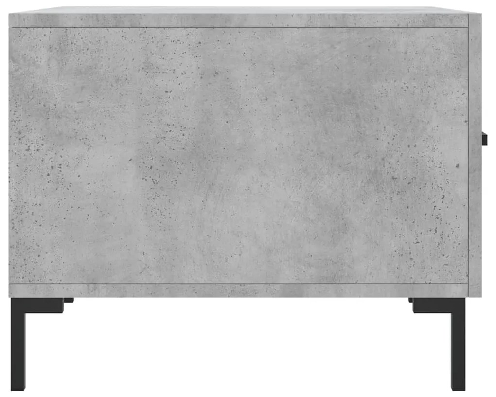 vidaXL Τραπεζάκι Σαλονιού Γκρι Σκυροδ. 50 x 50 x 40 εκ. Επεξεργ. Ξύλο