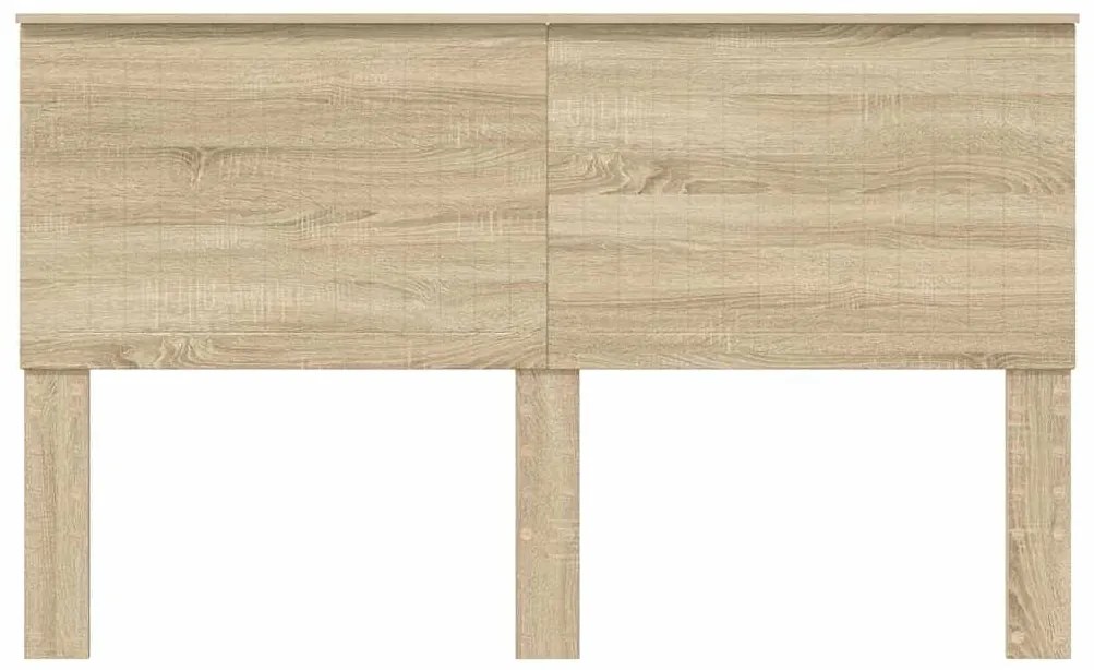 vidaXL Κεφαλάρι με κεφαλάρι Δρύς Sonoma 160 cm Επεξεργασμένο ξύλο