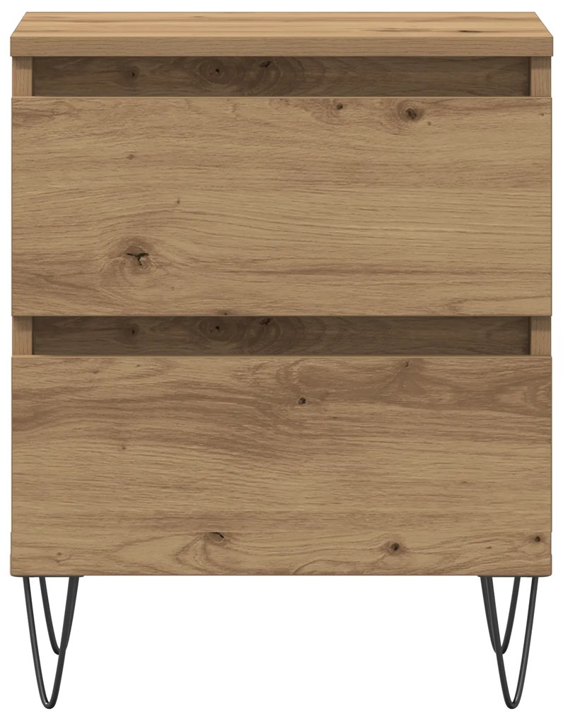 vidaXL Κομοδίνο Artisan Oak 40x35x50 εκ. Κατασκευασμένο ξύλο