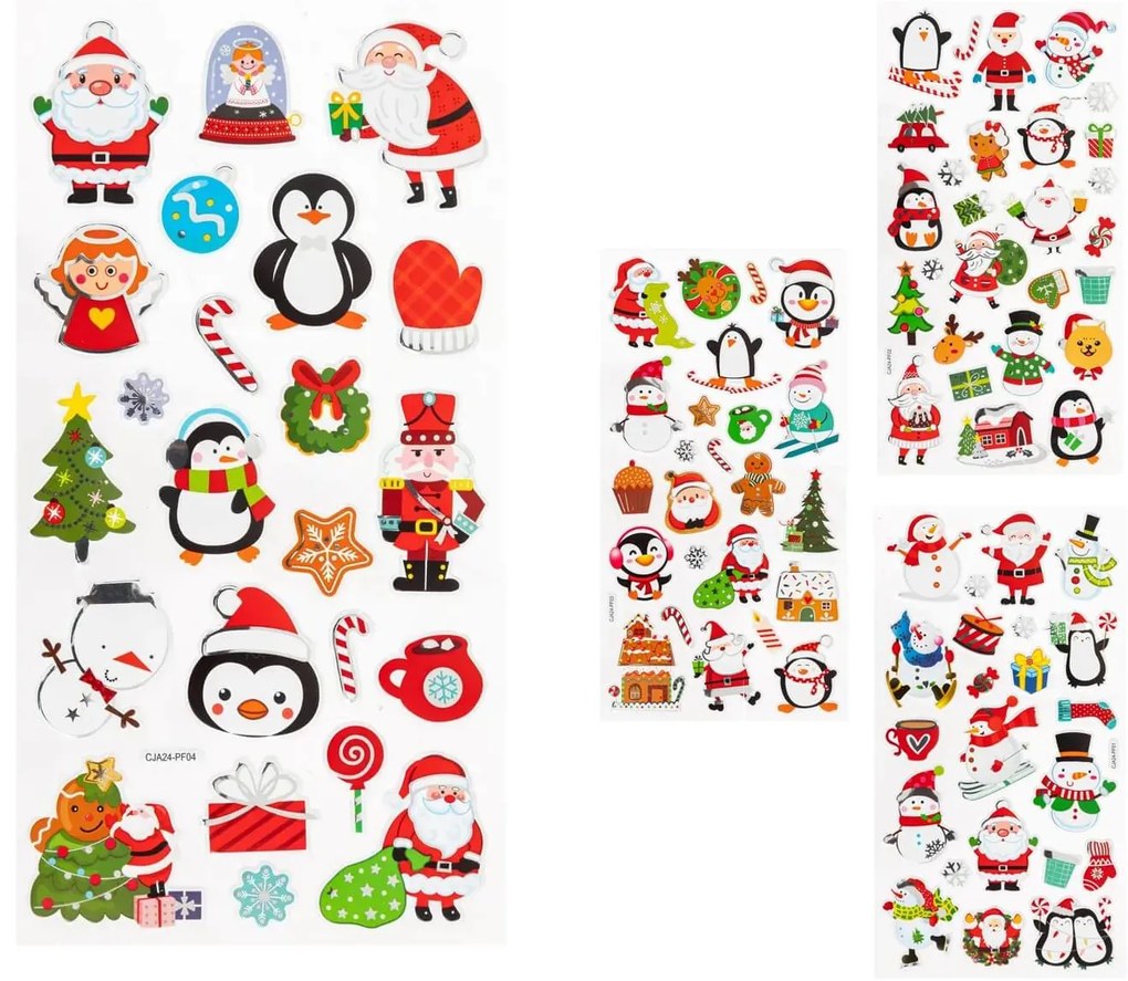 Χριστουγεννιάτικα Αυτοκόλλητα Fééric Lights &amp; Christmas, σε 4 επιλογές σχεδίων