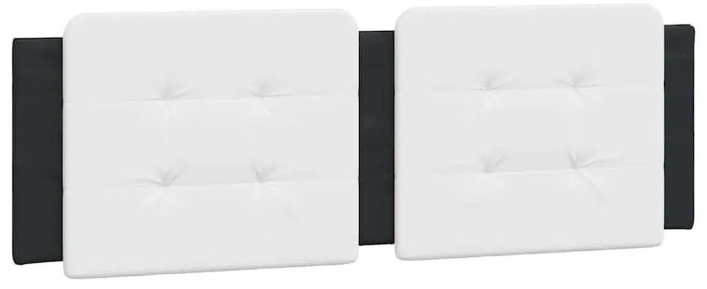 vidaXL Μαξιλάρι για Κεφαλάρι Zadar Λευκό και μαύρο 160εκ.από Συνθετικό Δέρμα