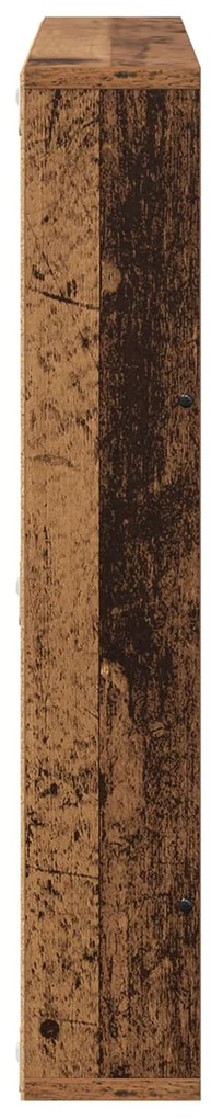 vidaXL Ράφι Περιοδικών με ράφι 2 pcs Παλιό ξύλο 60 x 12 x 70 εκ